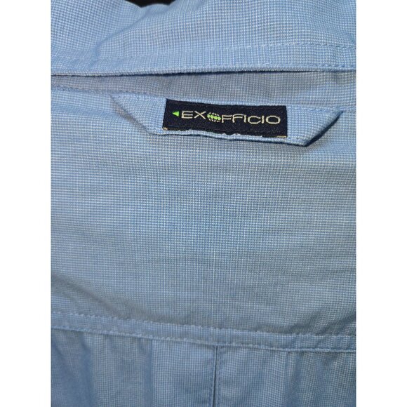 ExOfficio Insect Shield Apparel Fishing Blue Shirt XL - Picture 6 of 8